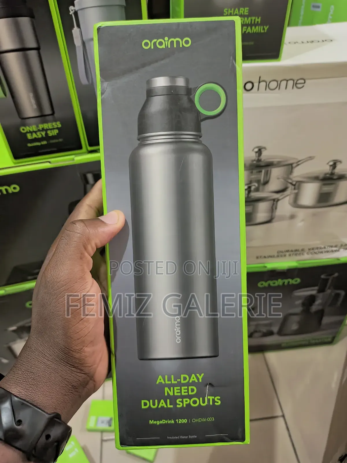 Oraimo Megadrink 1200 Leakproof Portable 1.2l Insulated Water Bottle