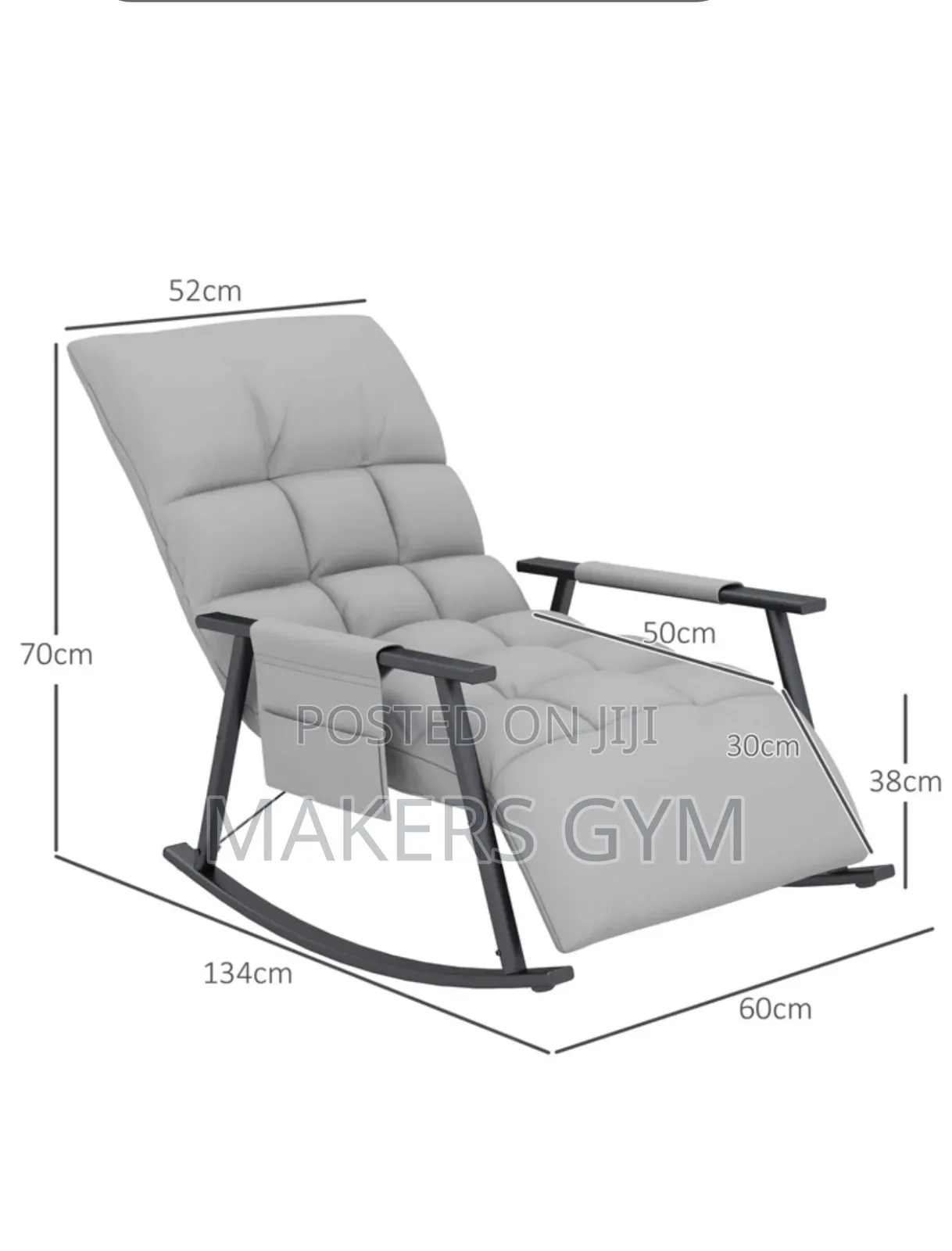 Rocking Chair With Adjustable Footrest, Rocking Chair With Pocket