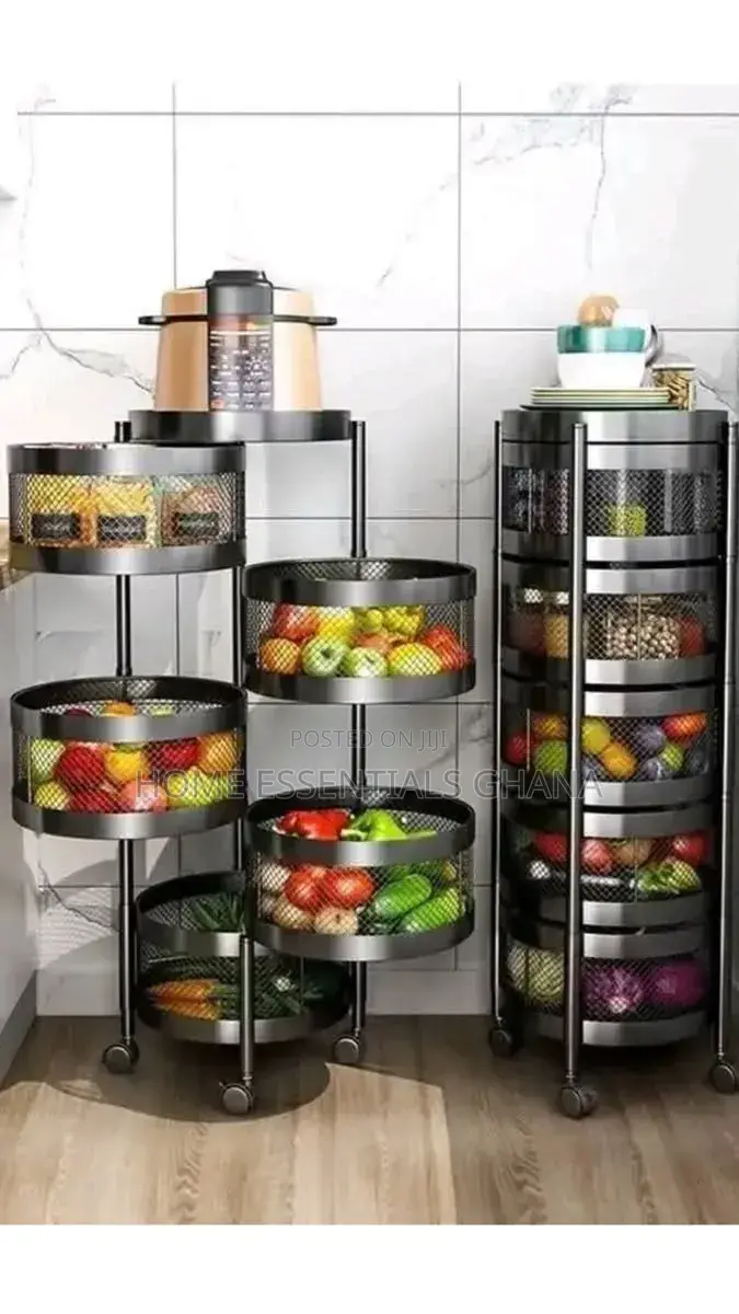 Multifunctional Kitchen Storage Rack – Foldable Durable Design