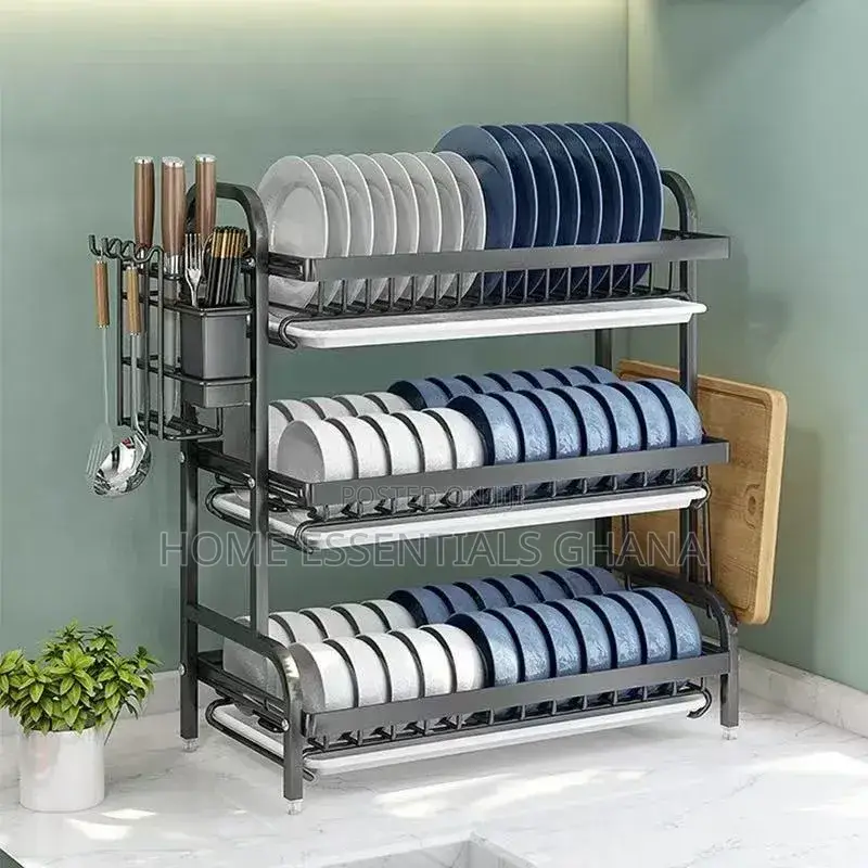 Premium Dish Rack 3 Layer Plate Bowl Storage