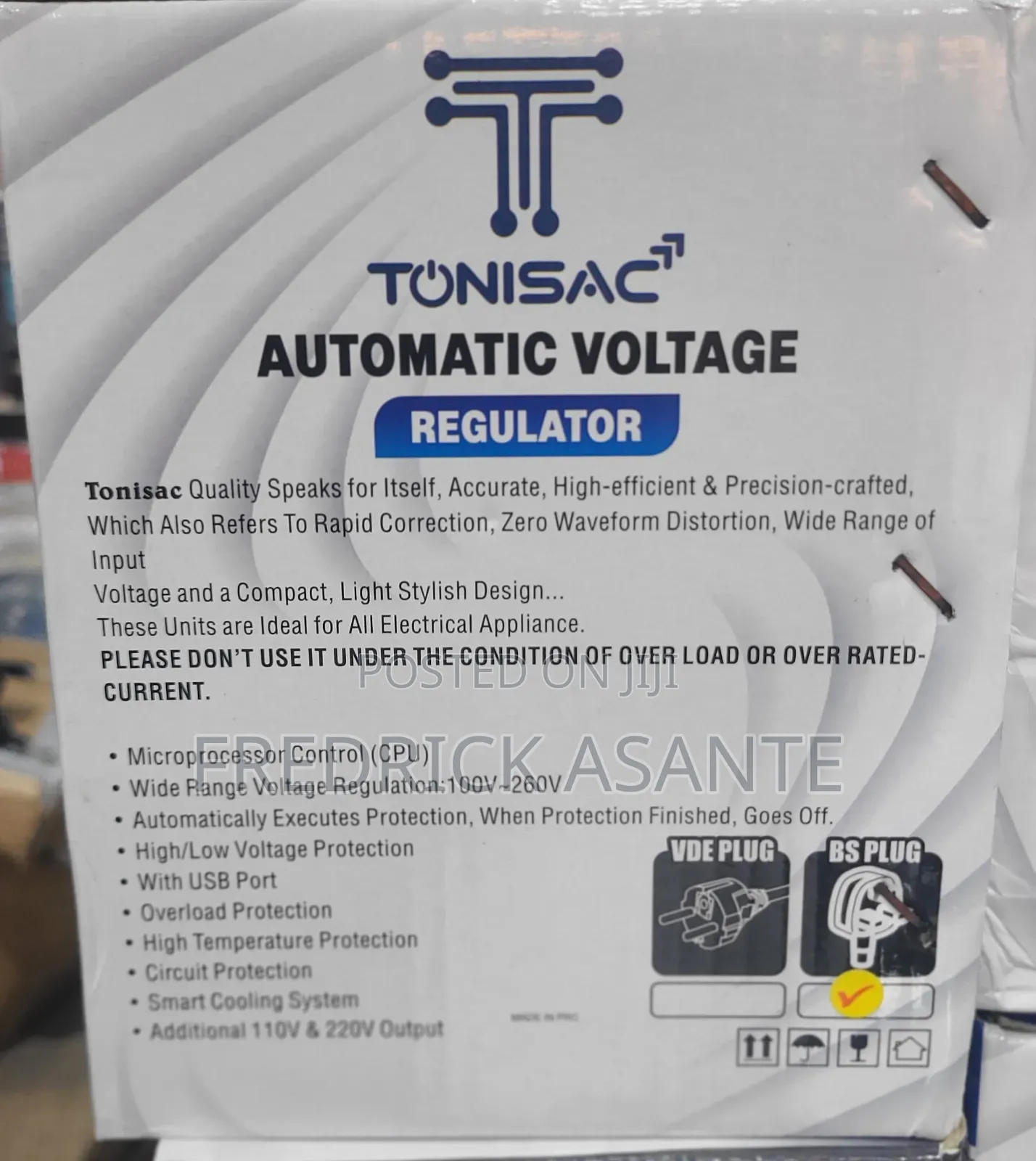 Tonisact 2kva Automatic Voltage Regulator (Tavr-2000)