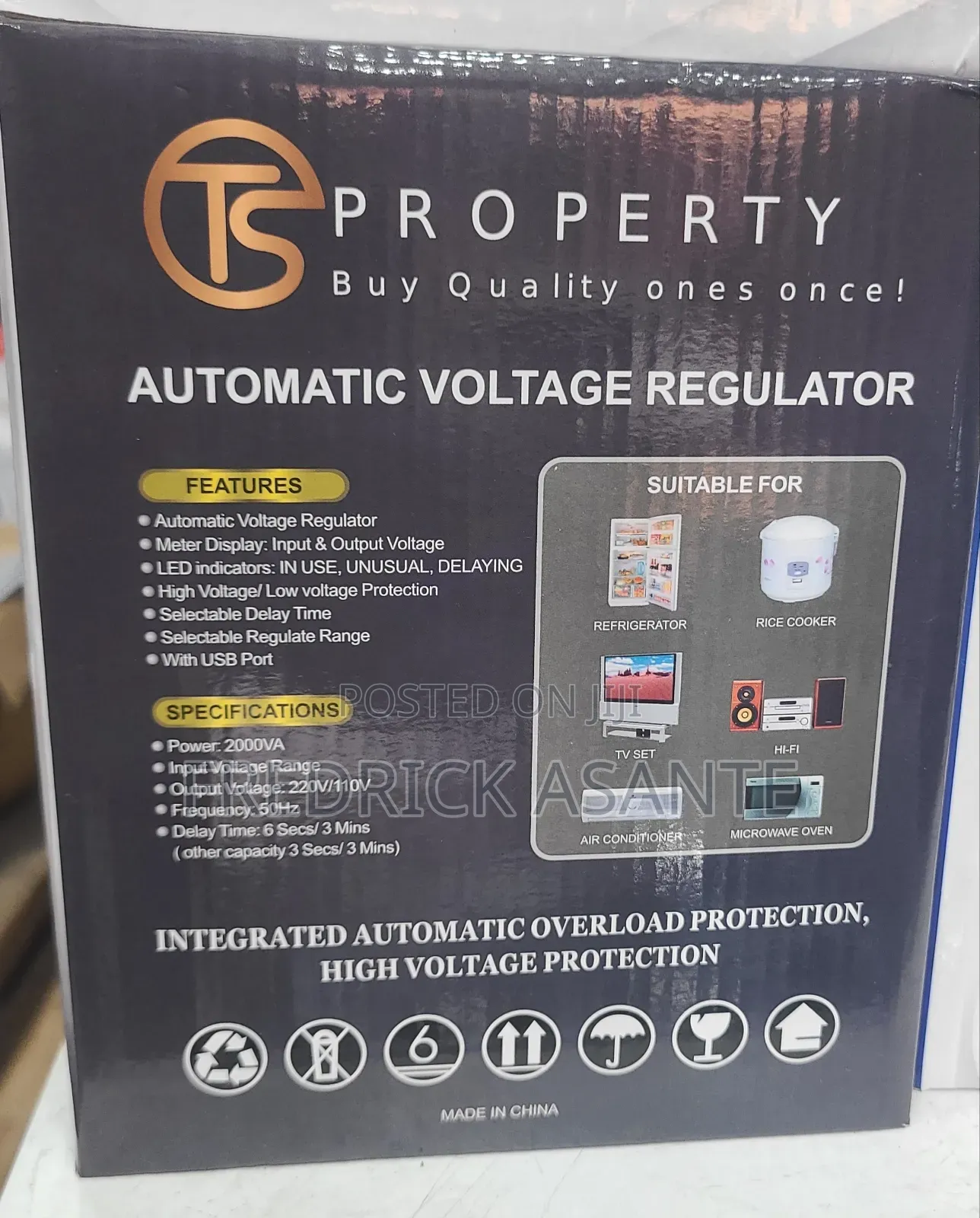 Property Avr-2000va Automatic Voltage Regulator