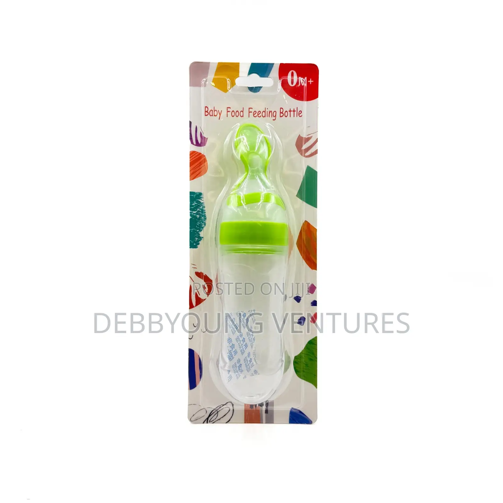Silicone Baby Feeding Bottle With Spoon