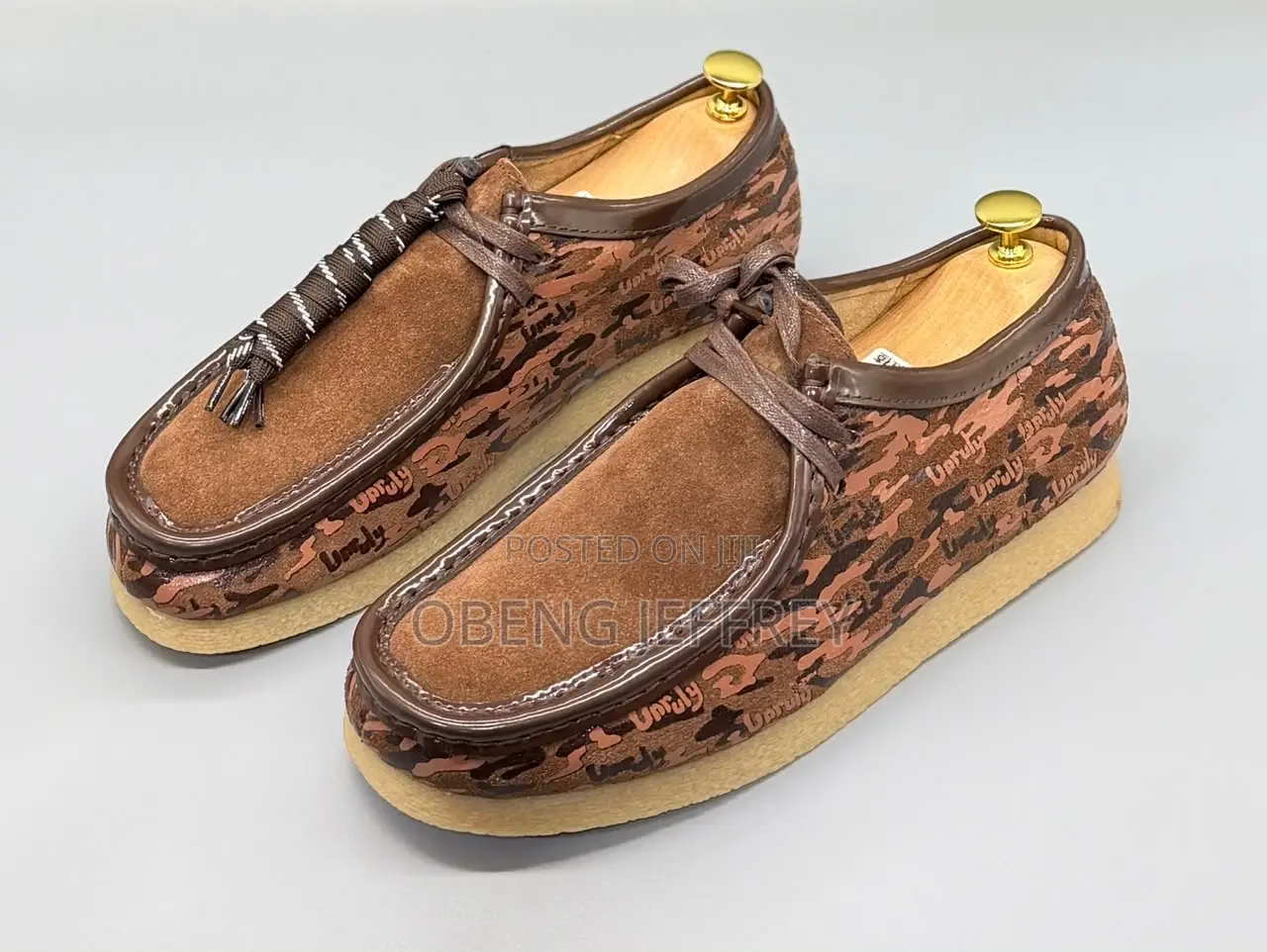 Original Clark’S Wallabees Low Brown/Orange