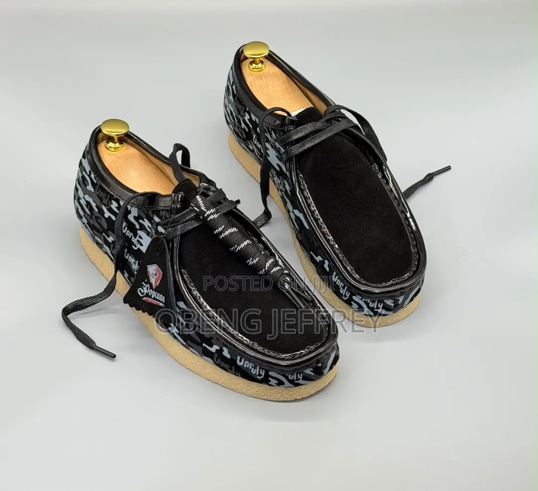 Original Clark’S Wallabees Black Camouflage
