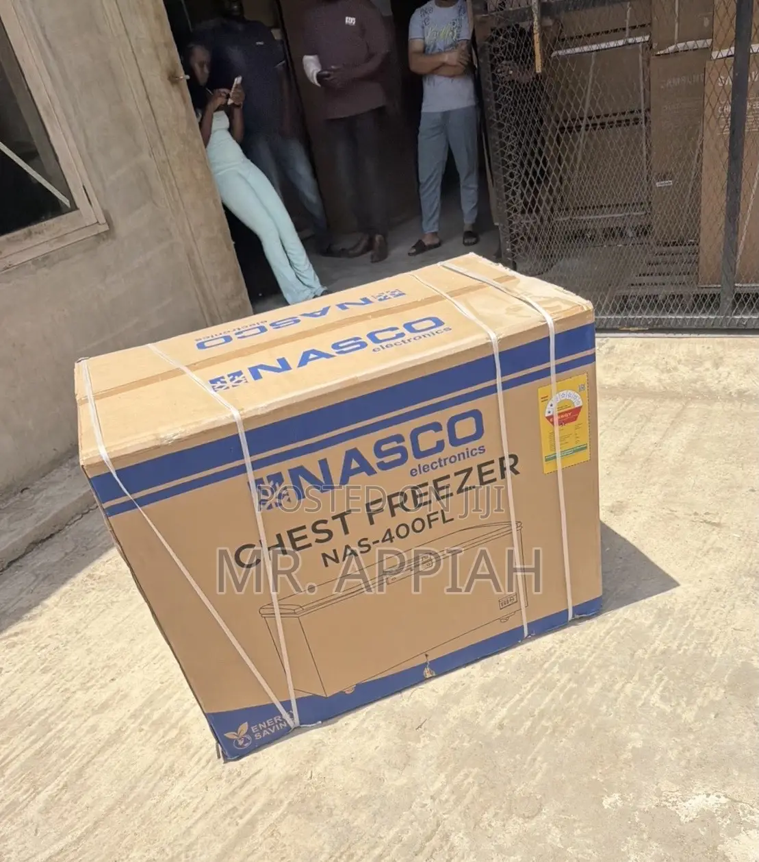 Quality Nasco Nas400fl Single Door Electric Chest Freezer(Gold)288l