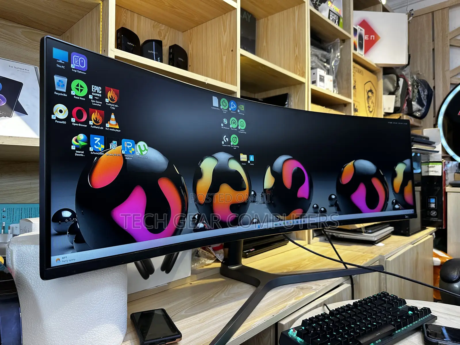 Samsung Lc49hg90dmuxen 49" Curved Ultra Wide Led Monitor - 144hz,
