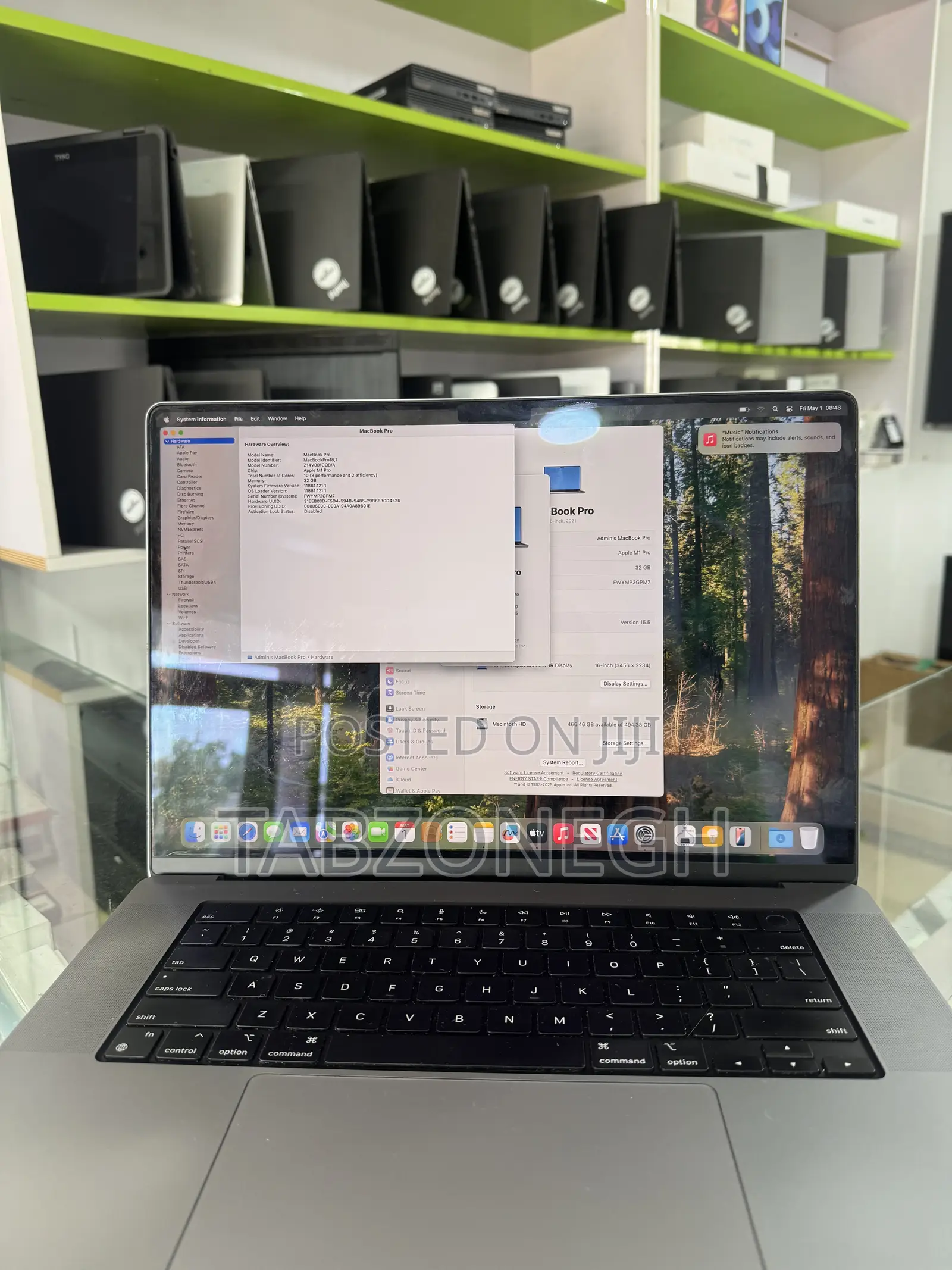 Laptop Apple MacBook Pro 2021 M1 32GB Apple M1 Pro SSD 512GB
