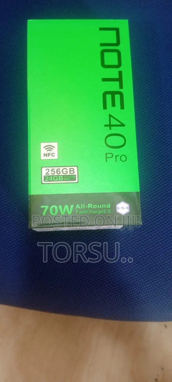 New Infinix Note 40 Pro 256 GB Black