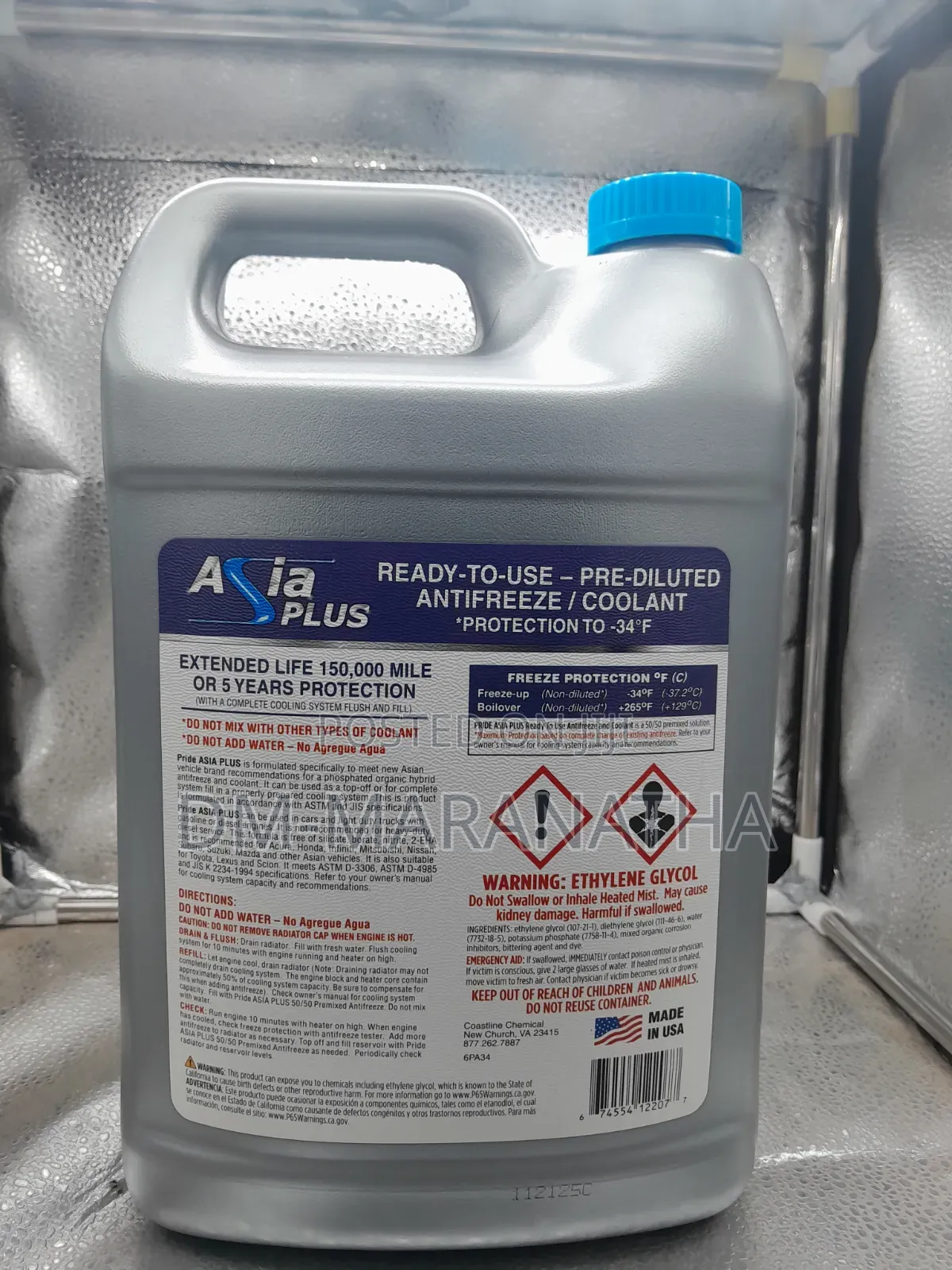 Blue Coolant 4liters Asia Plus