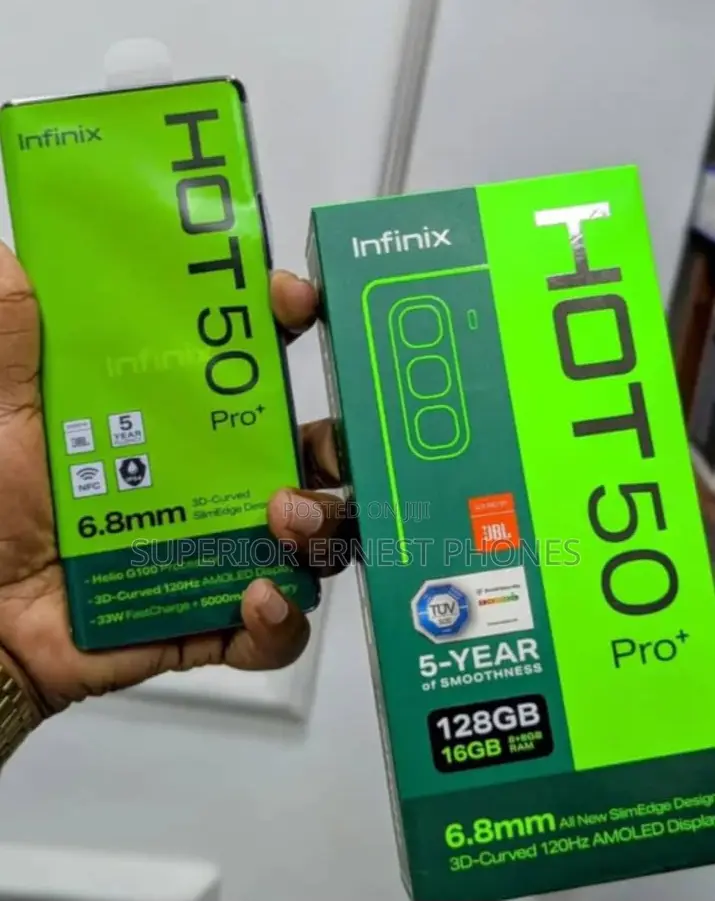 New Infinix Hot 50 Pro+ 4G 256 GB Black