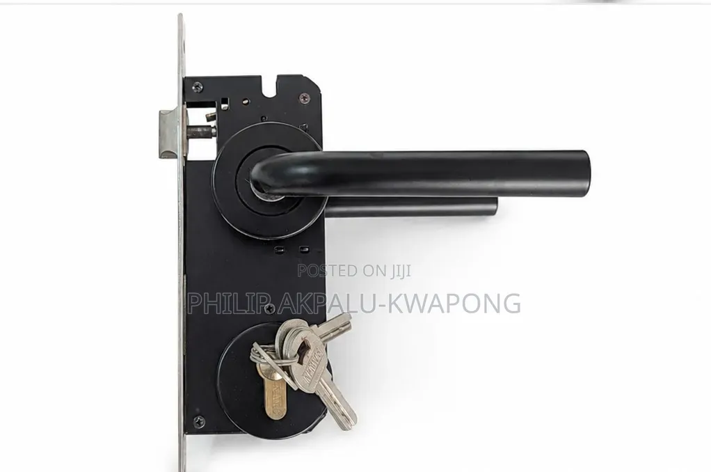 Modern Door Lock Rosette Matt Black