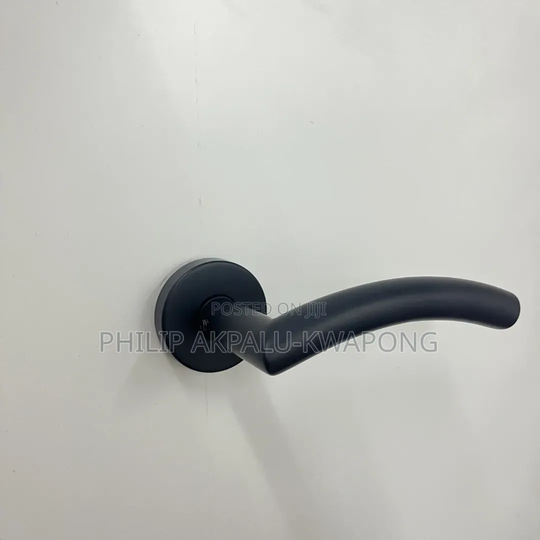 Matt Black Curved Door Lock