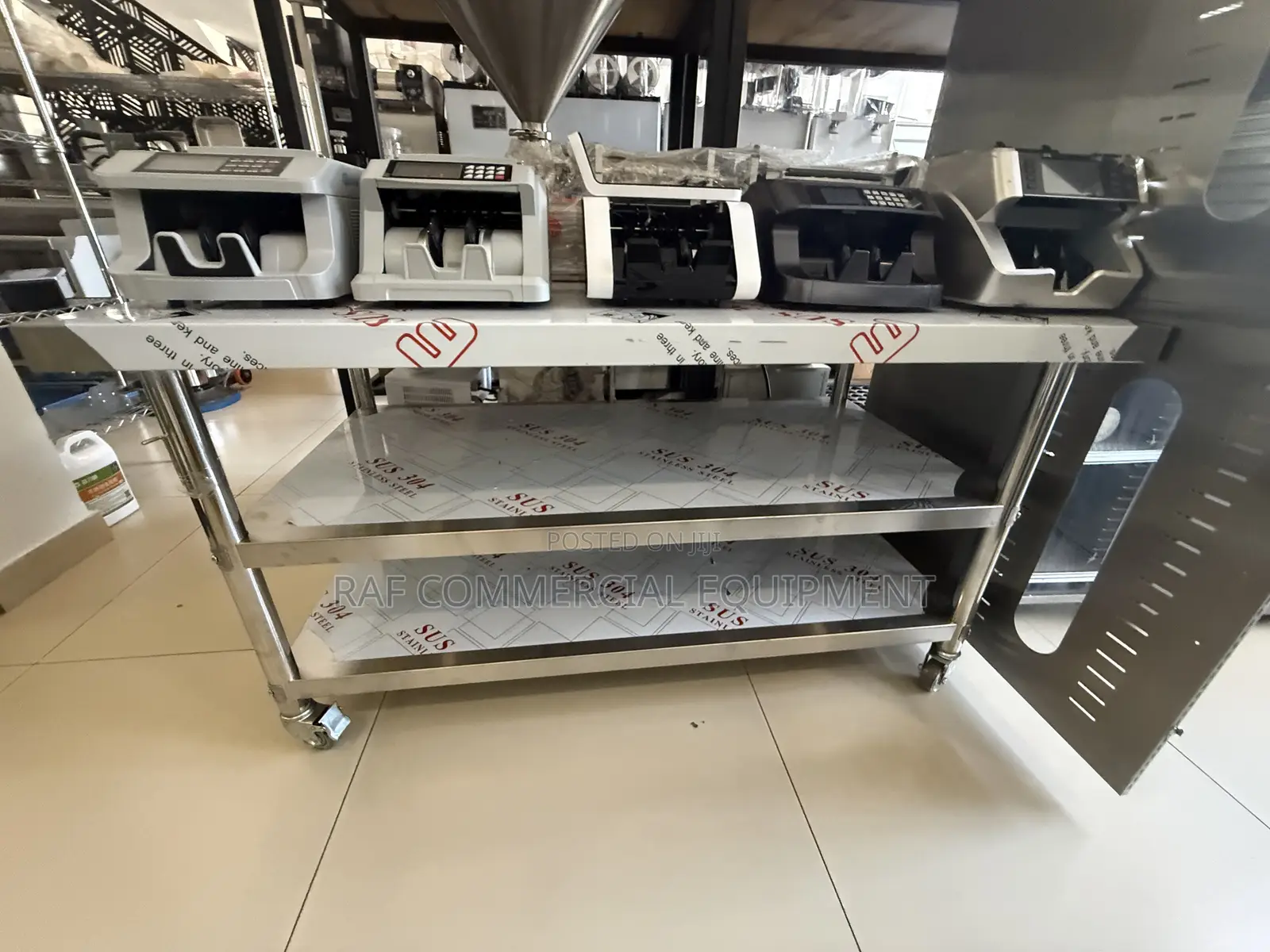 Commercial Stainless Steel Table Three Layer 180cm