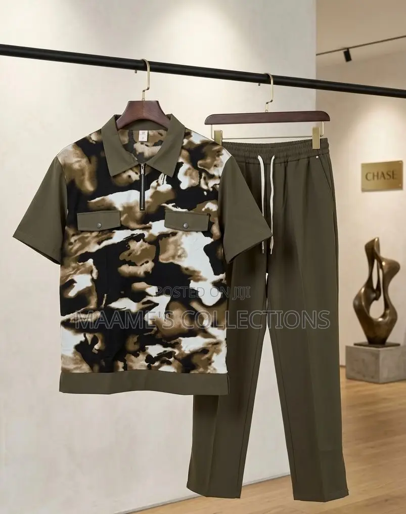 African Men’S Kaftan Top and Down