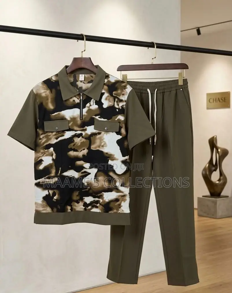 African Men’S Kaftan Top and Down
