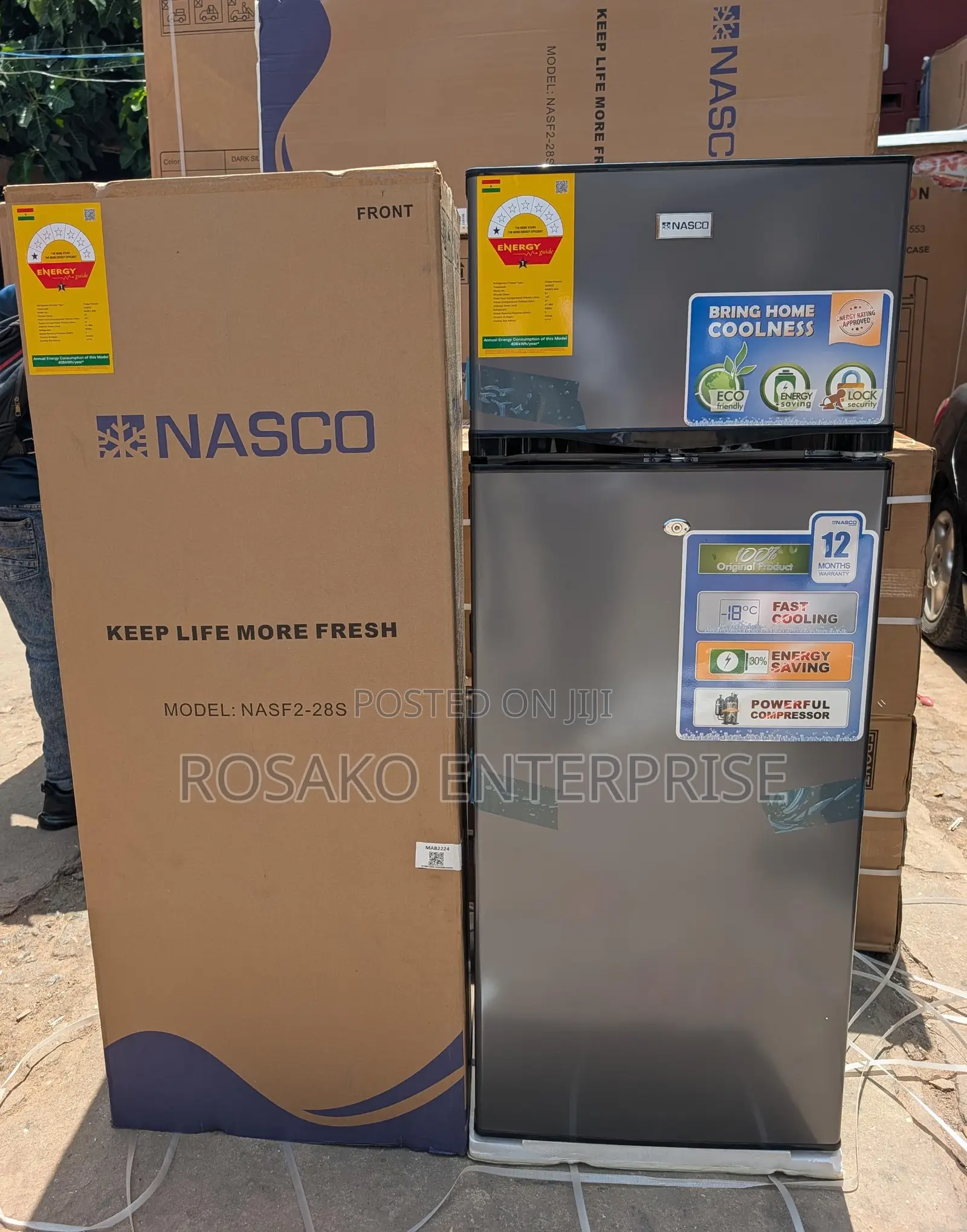 Nasco 204l Top Freezer Fridge