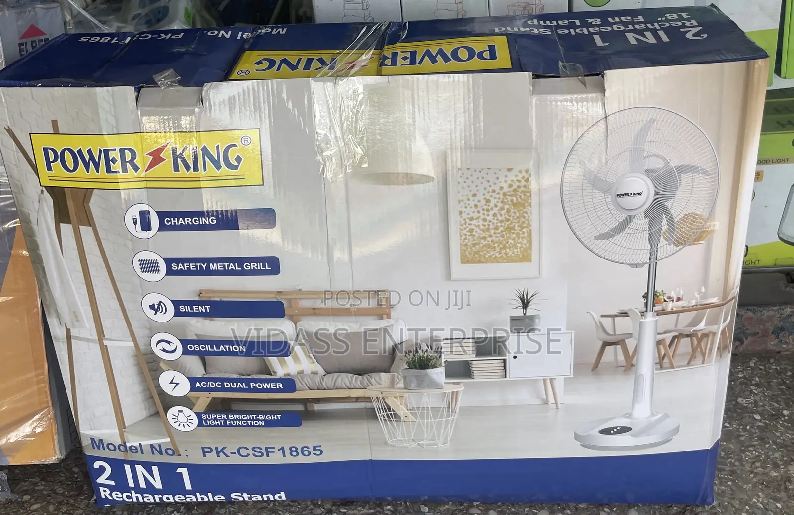 Rechargeable 18” Fan