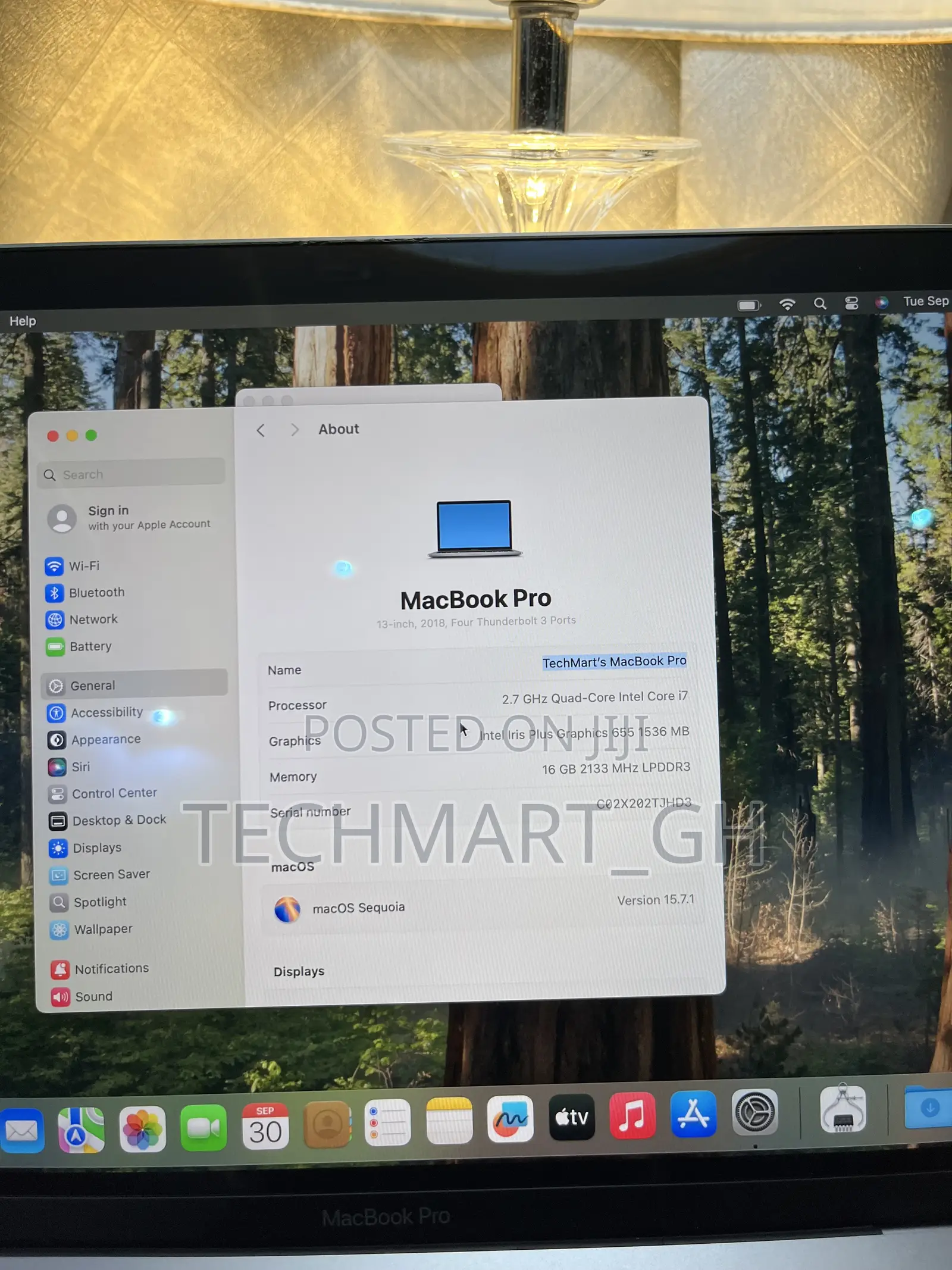 Laptop Apple MacBook Pro 2018 16GB Intel Core i7 SSD 512GB