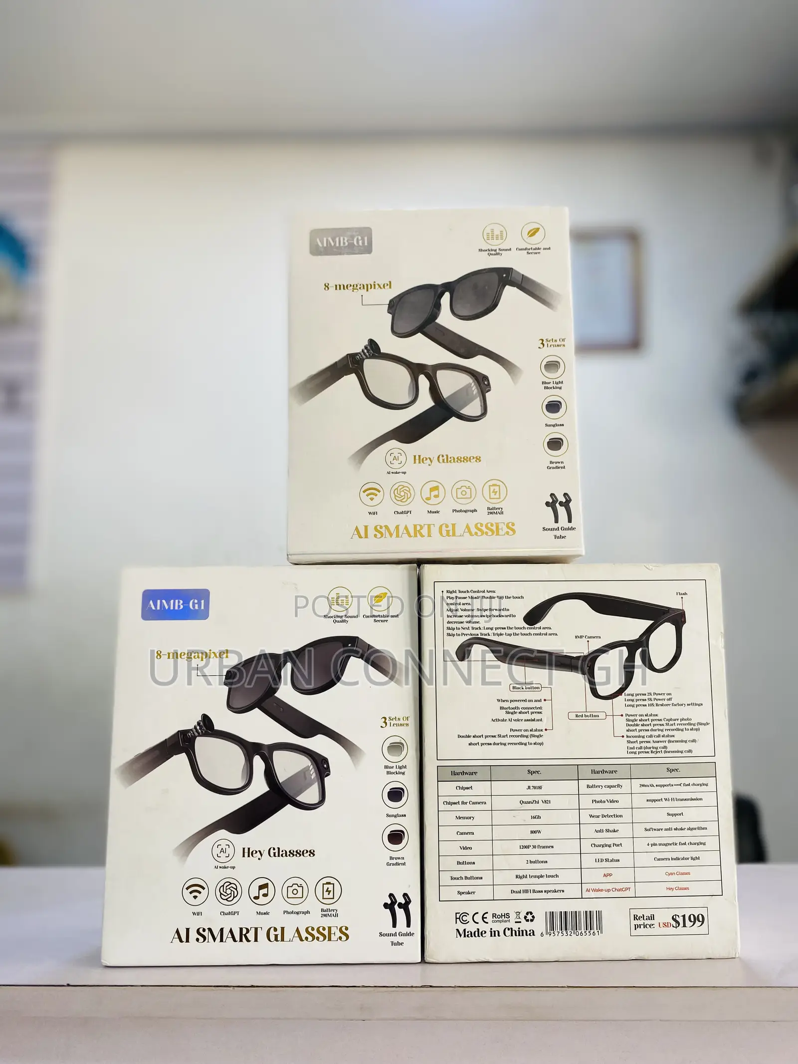 Ai Smart Glasses - Aimb G1 8 Mega
