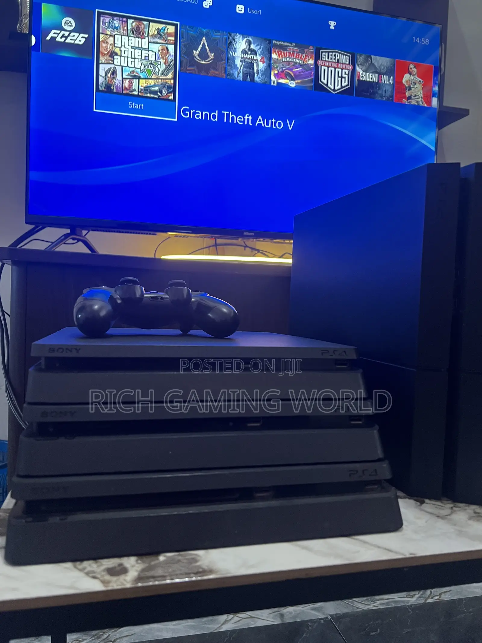 Ps4 Slim Jailbreak 1tb With Over 17 Games