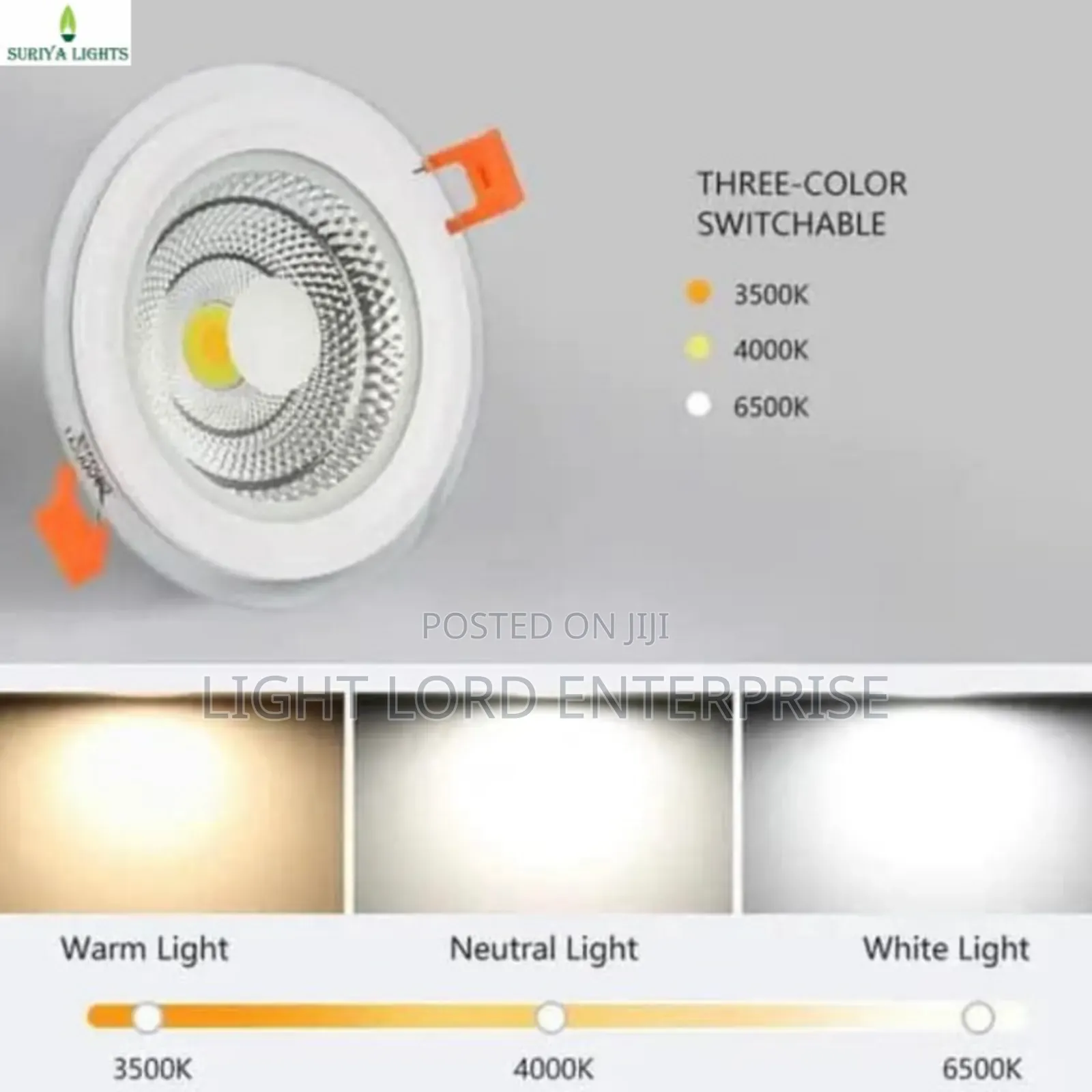 Vintage Reccesed Cob Ked Light 2color