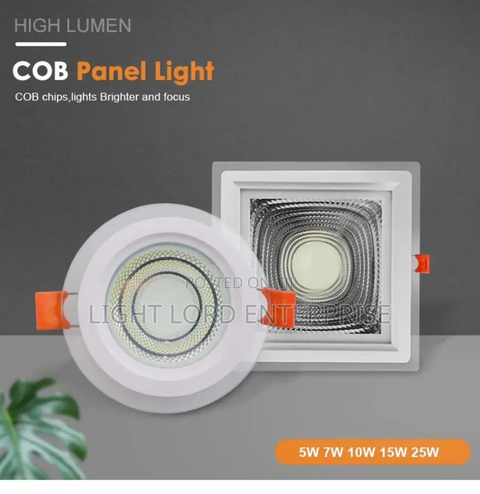 Cob 6watts Glass Light 1color/2color