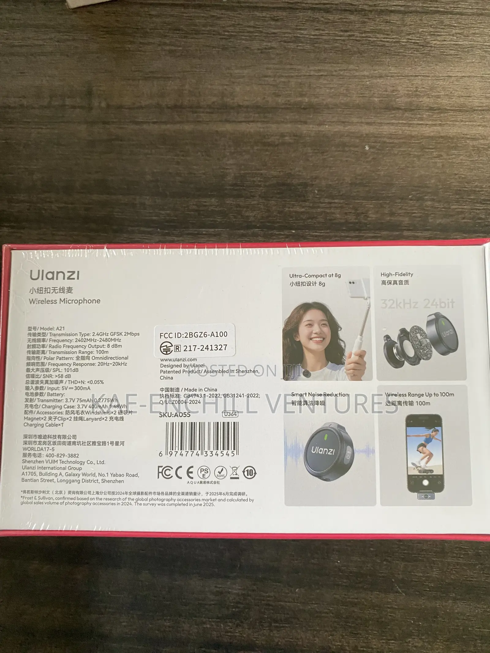 Ulanzi A100 Wireless Microphone