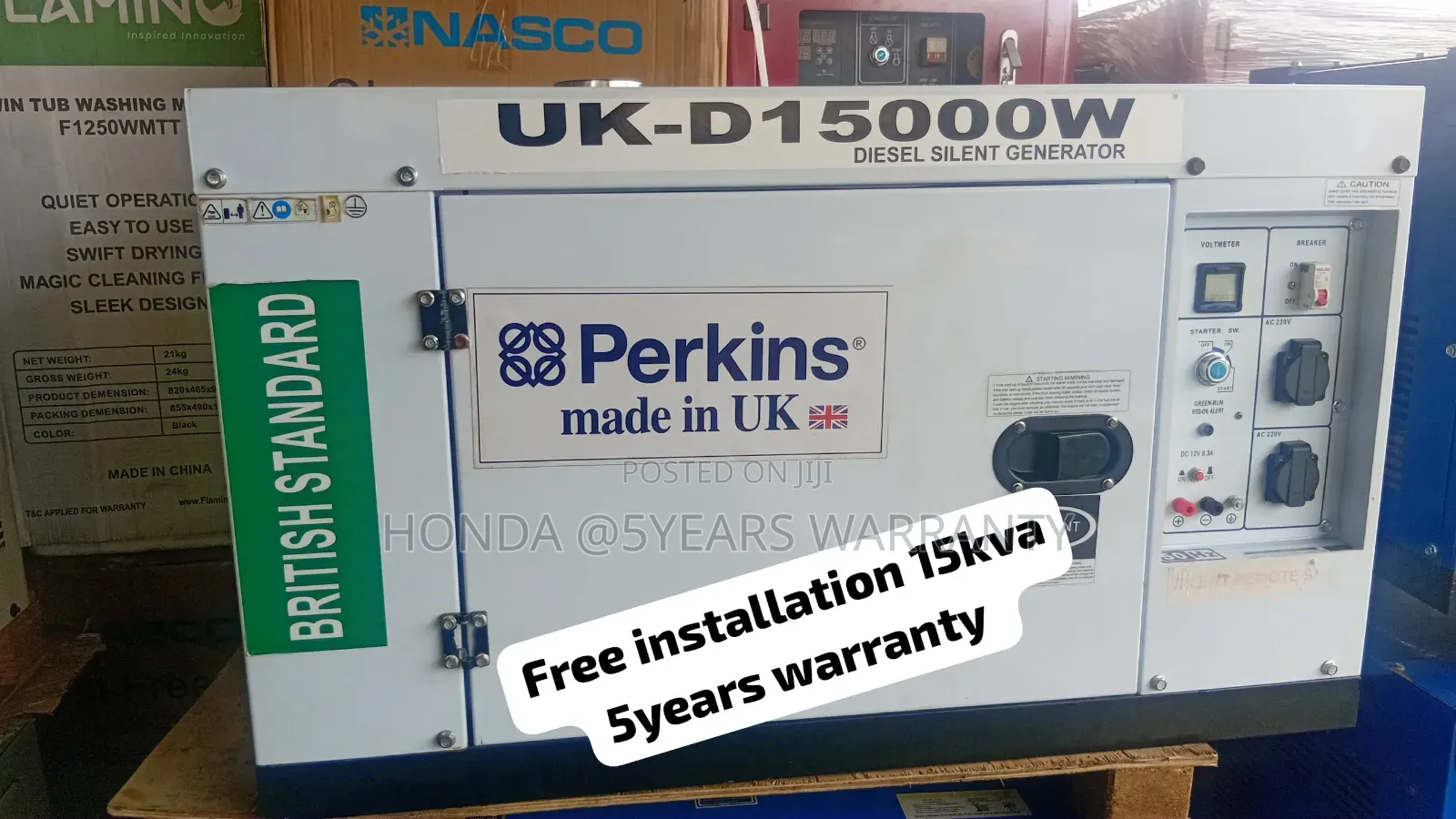Perkins 15kva Standby Generator – Silent Remote Start
