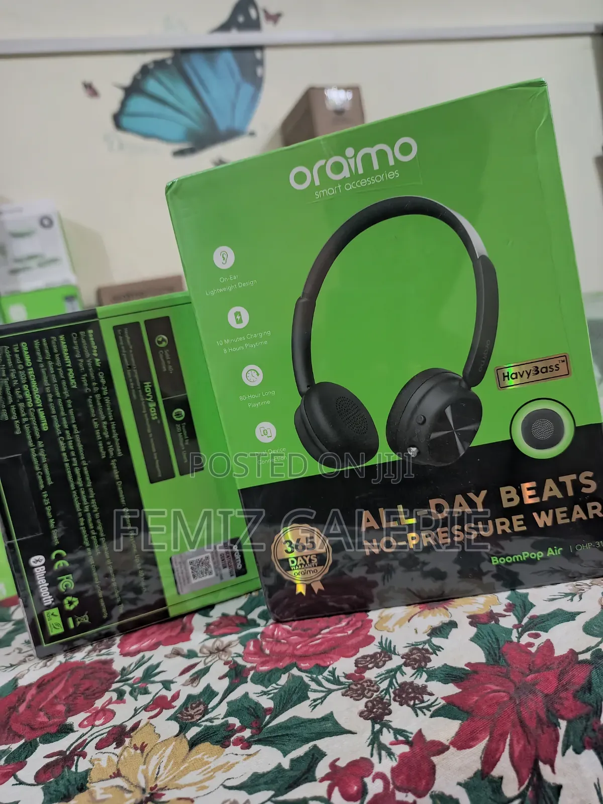 Oraimo Boompop Air Lightweight on-Ear Wireless Headphones