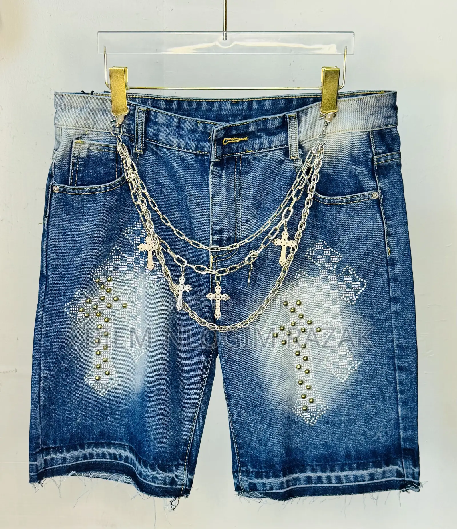 Original Chrome Heart N Nba Jeans Shorts Available in Stock