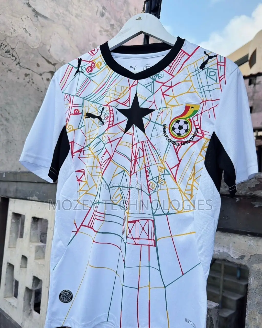 White Authentic Ghana National Team Jersey - Premium Quality