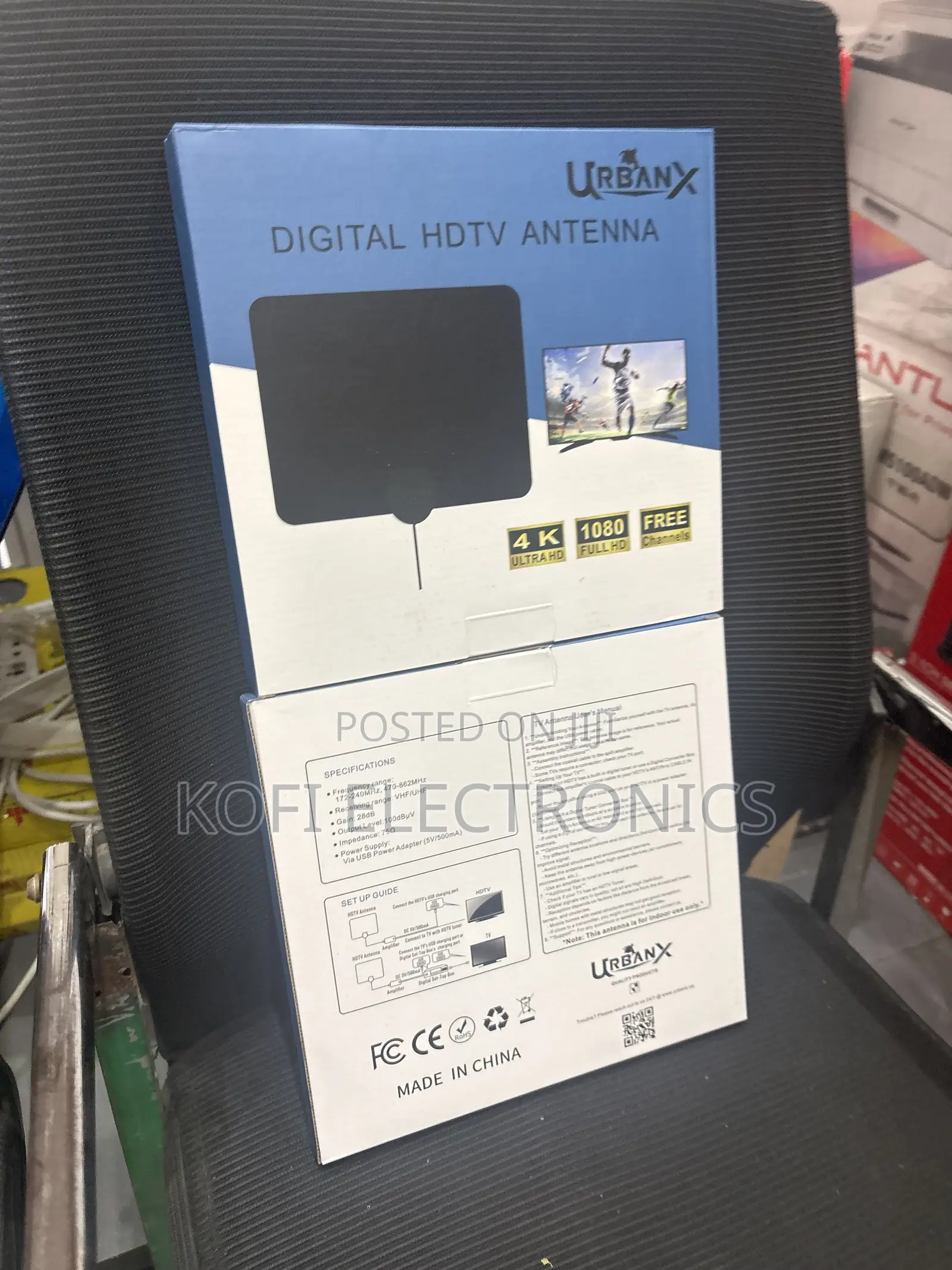 Retune Your Tv With Indoor Digital Tv Antenna HDTV - Black