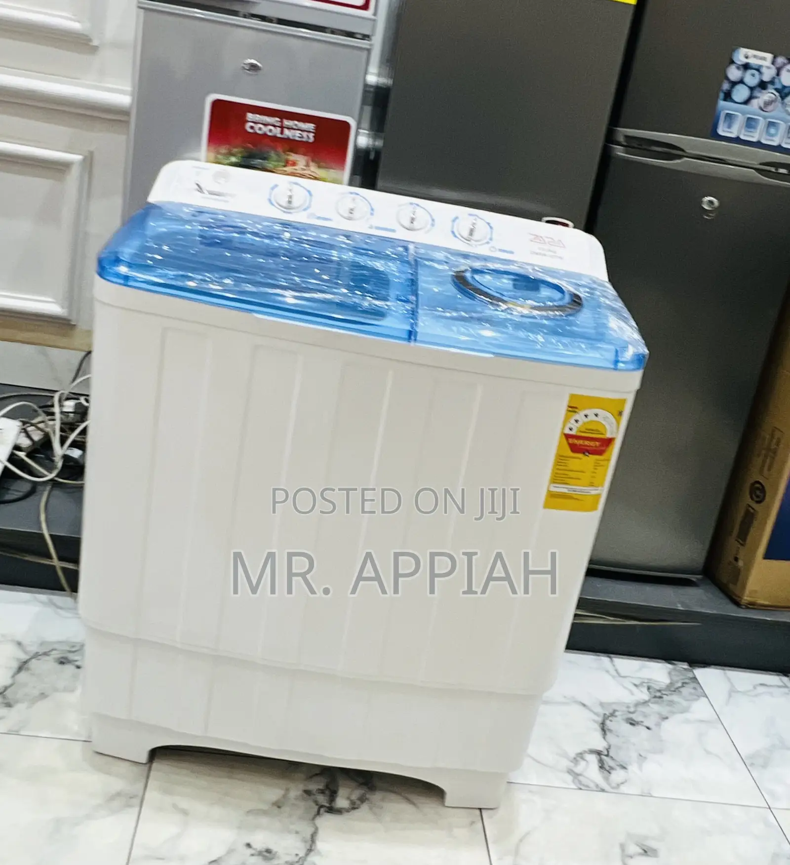 Get Unique Zara 11kg Spin Dry Electric Washing Machine,Transparent Lid
