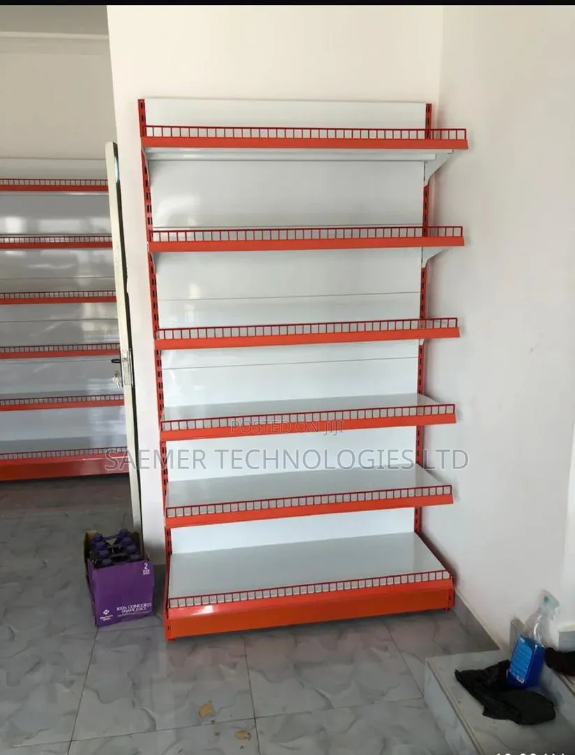 Single Wall Side Supermarket Shelve Rack in 220x90x48cm