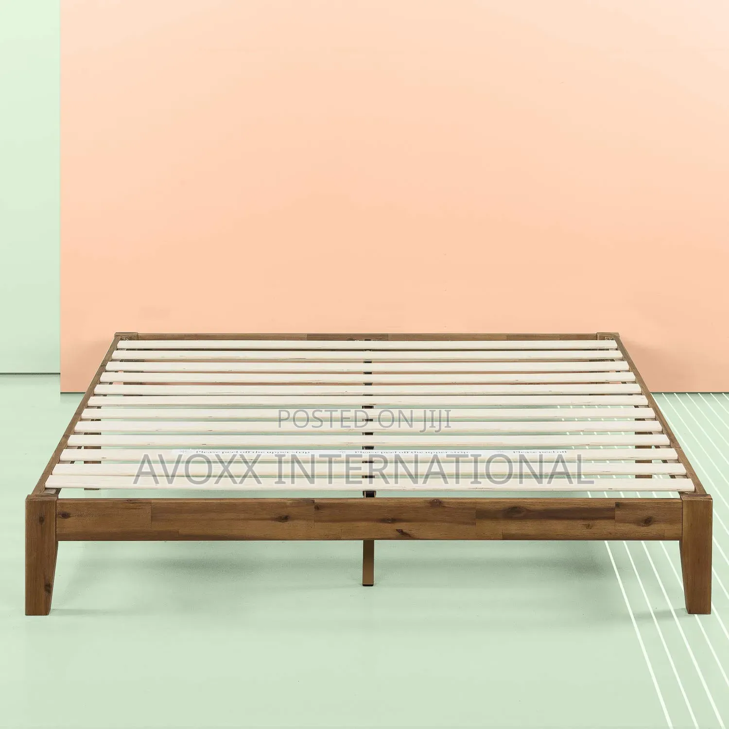 Zinus Queen Size Wood Platform Bed Frame, No Box Spring Needed