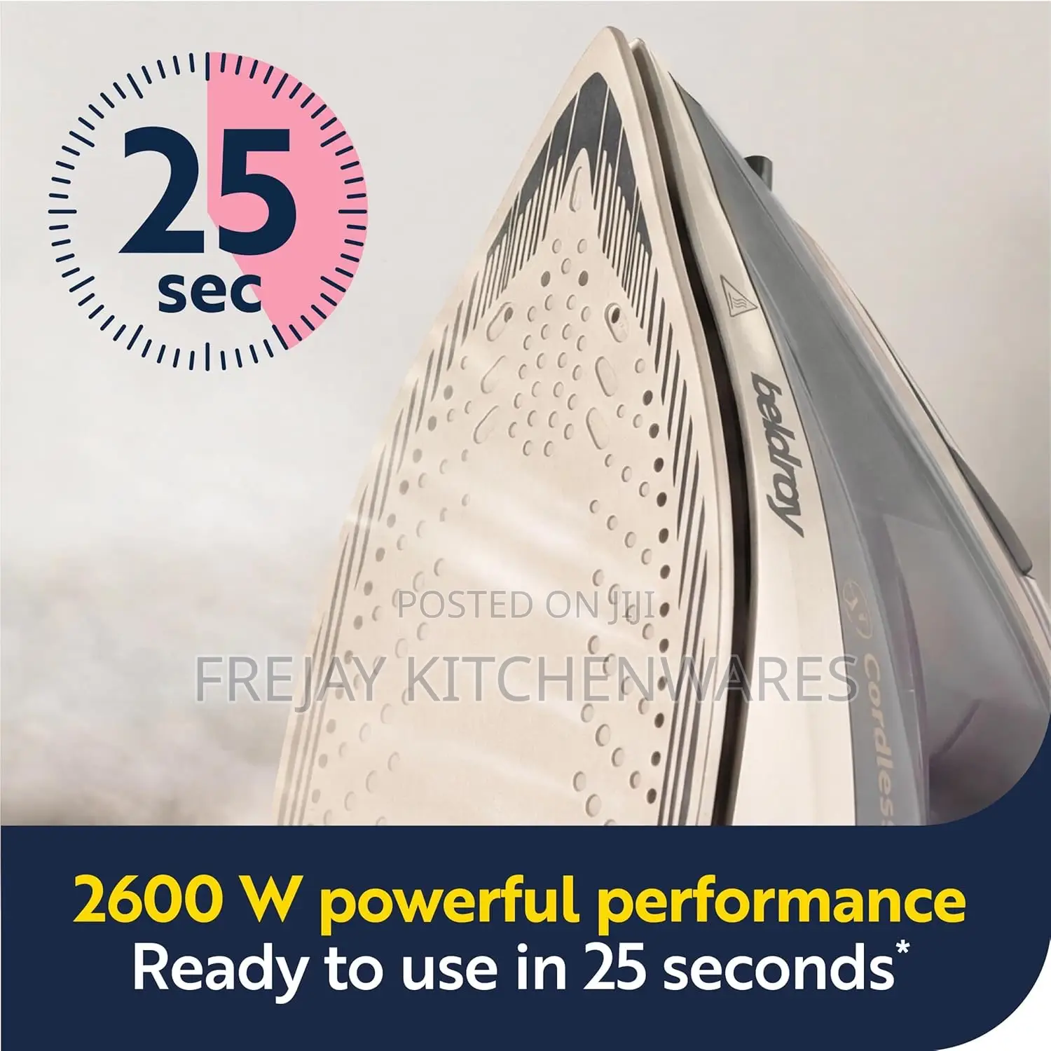 Beldray 2 in 1 Cordless Steam Iron