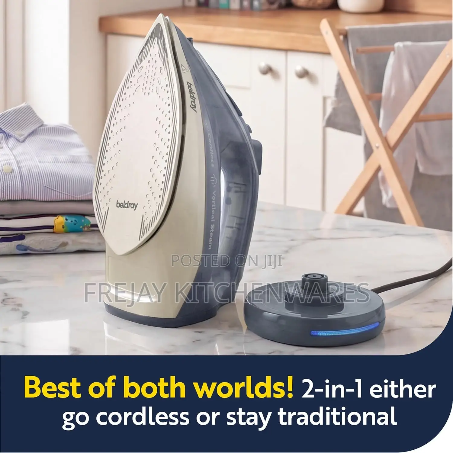 Beldray 2 in 1 Cordless Steam Iron