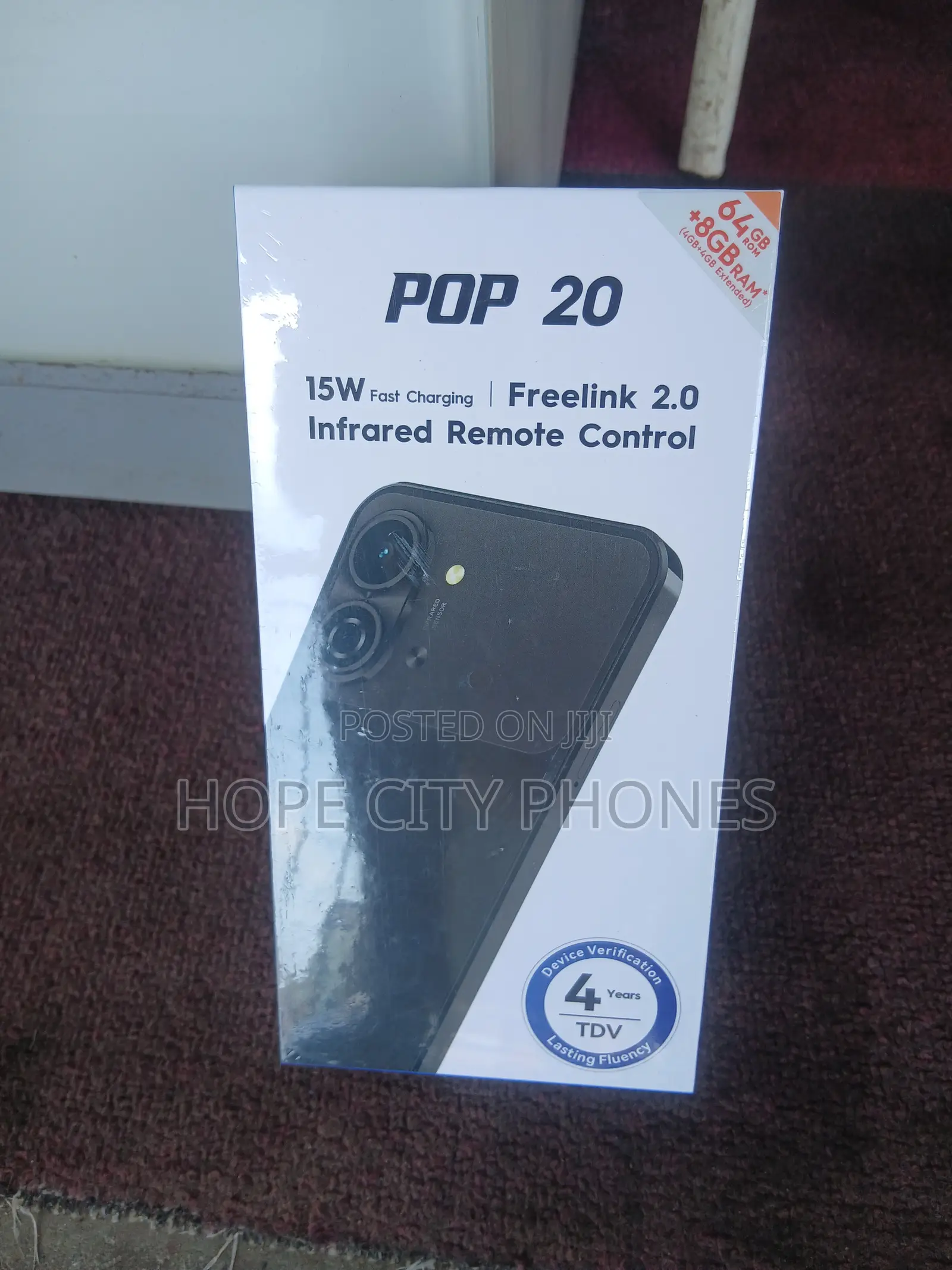 New Tecno Pop 20 64 GB Black