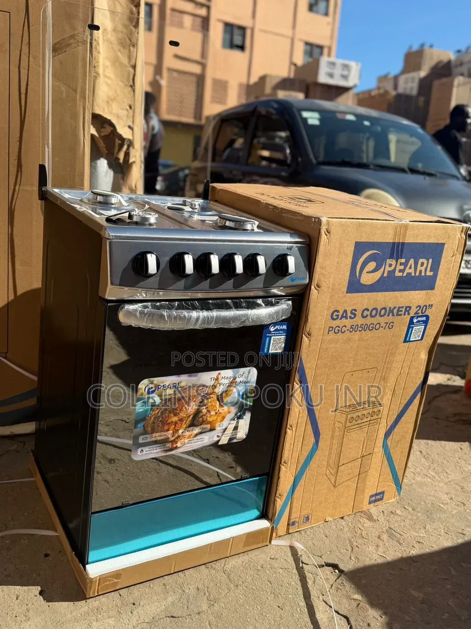 Pearl 50x50 Stove With Oven and Grill Manual Ignition