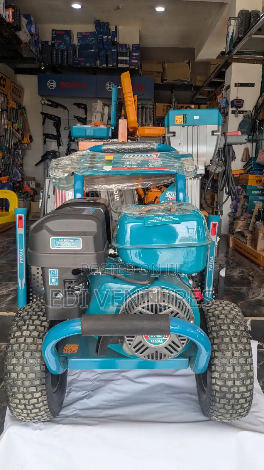 Total 8.5hp Gasoline Pressure Washer - 282bar, 13.5l/ Min, 4089 Psi