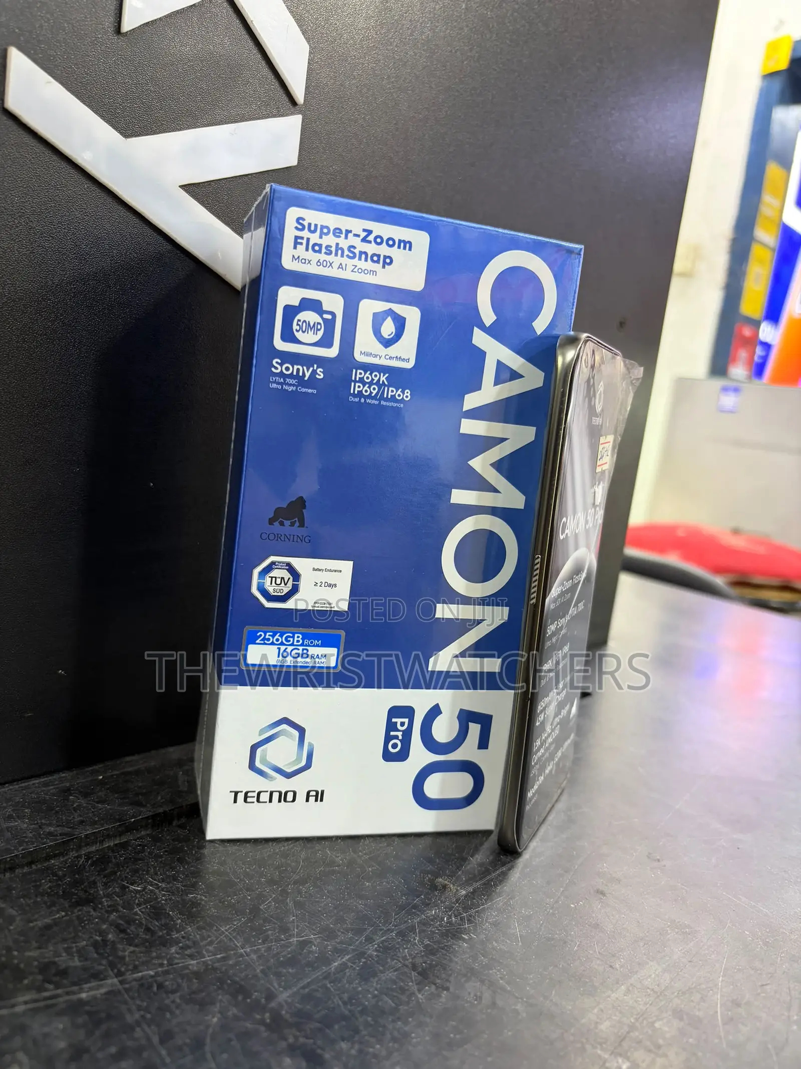 New Tecno Camon 50 Pro 256 GB Black