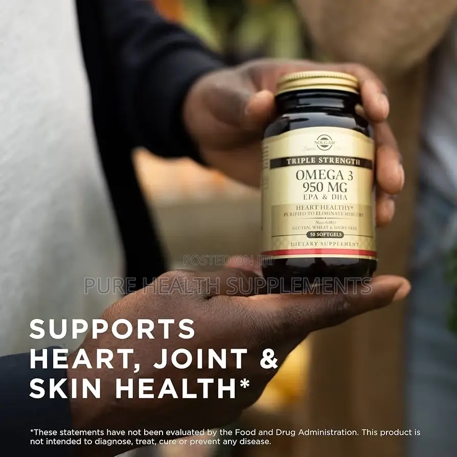 Omega-3, 950 Mg, Brain, Heart, Eye, Nerve Joint Health, 50 Softgels