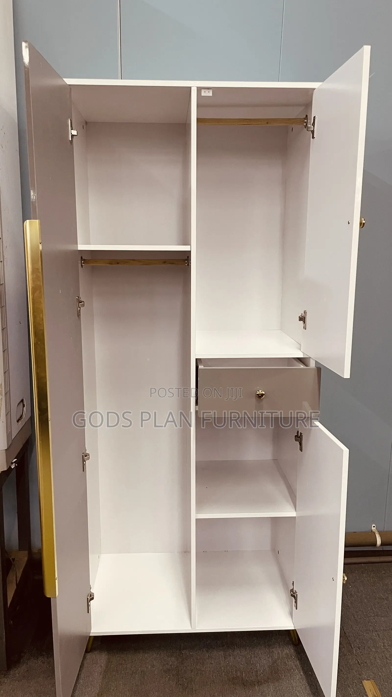 Two Doors Wooden Wardrobe