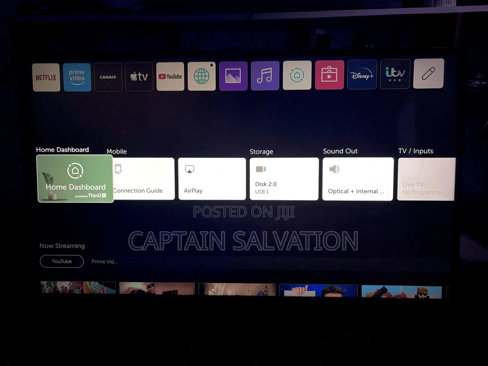 Lg Smart Digital Satellite Tv 50inches Uk Used