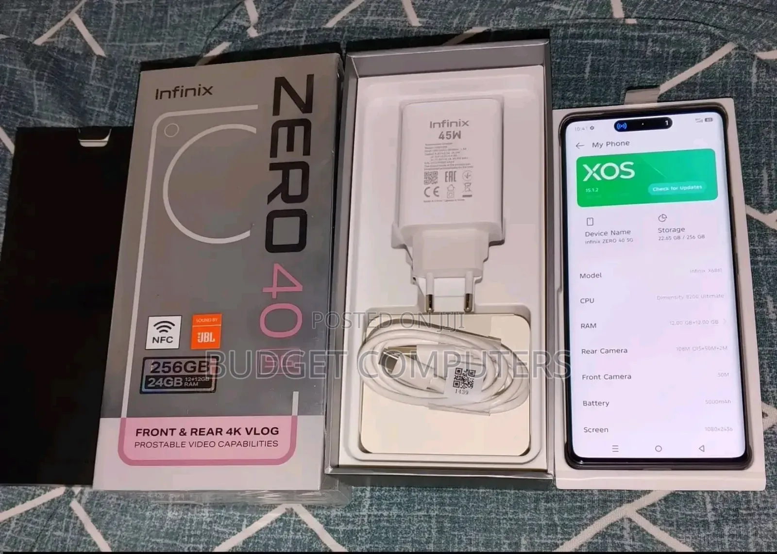 New Infinix Zero 40 4G 256 GB Black