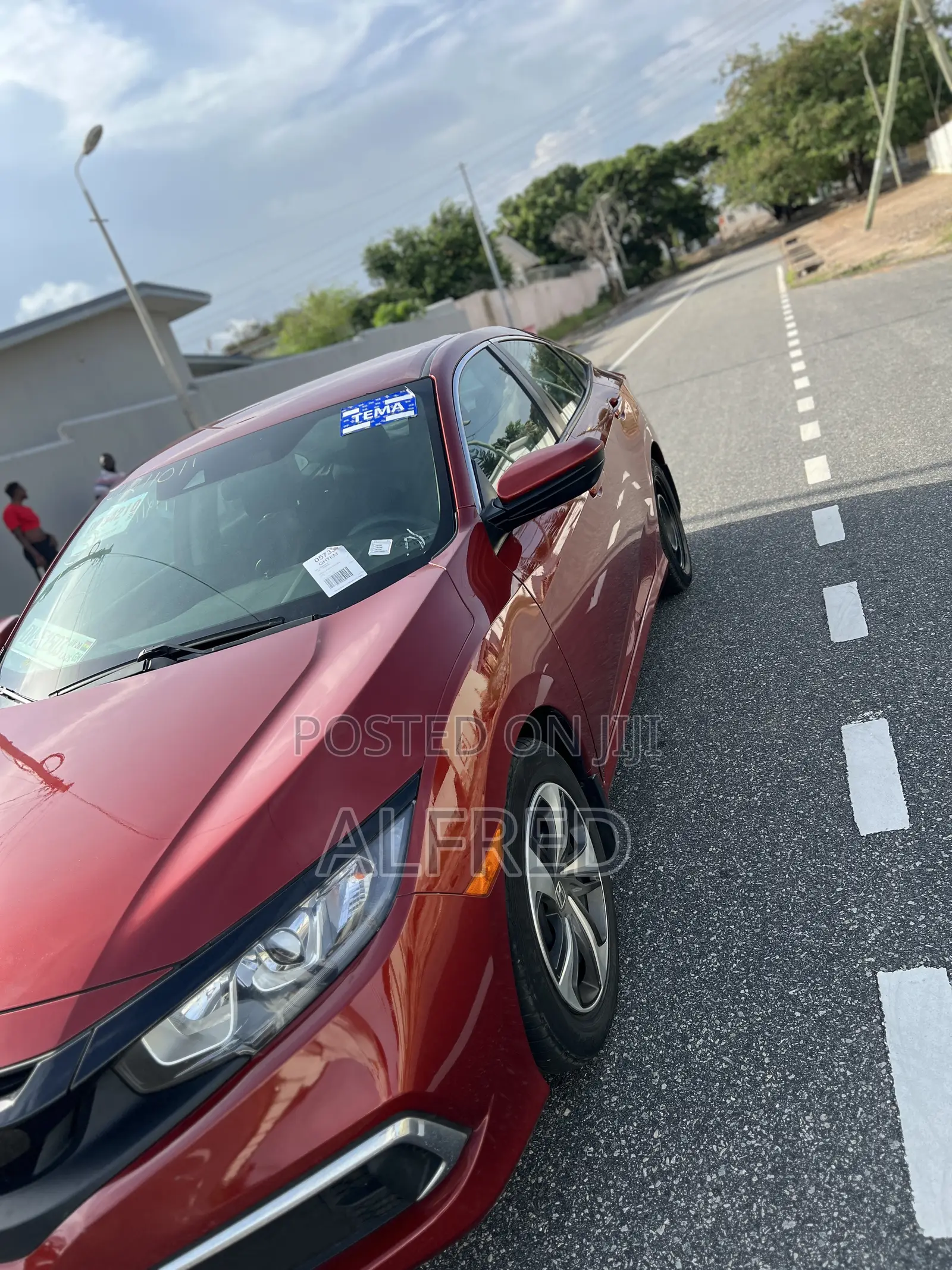 Honda Civic LX Sedan 2019 Red