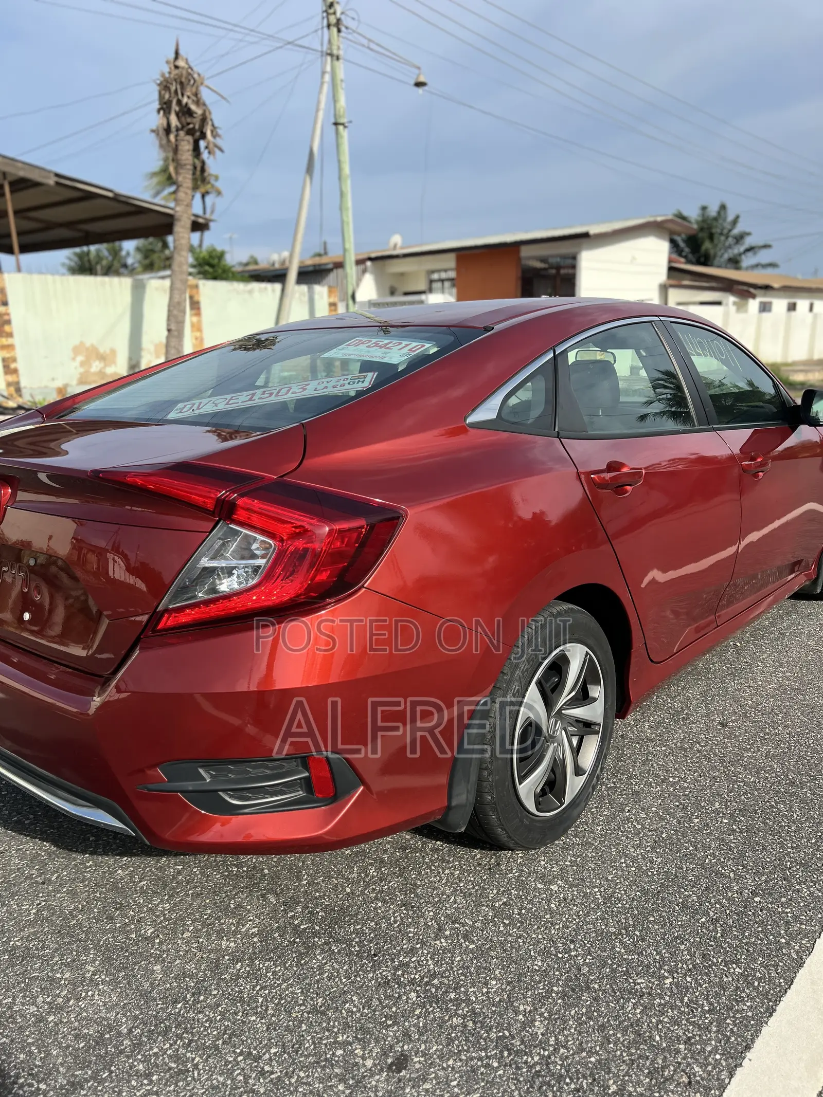 Honda Civic LX Sedan 2019 Red