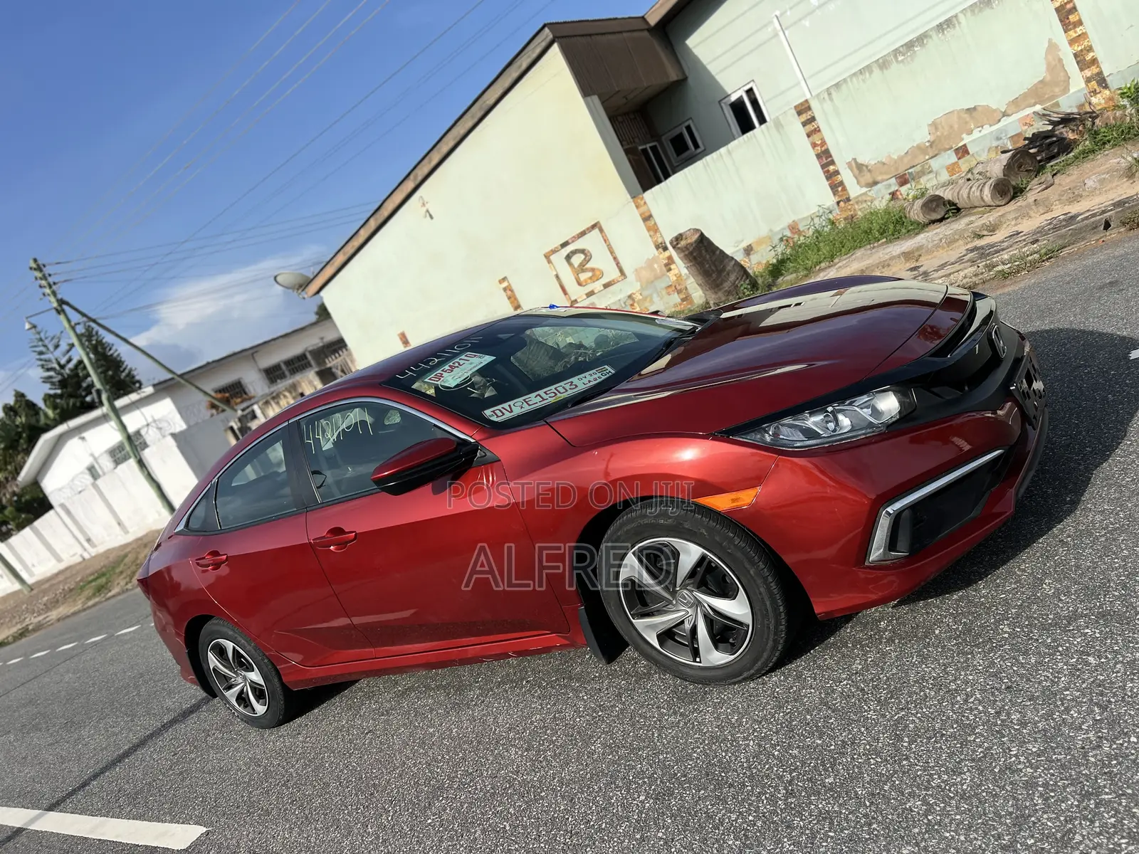 Honda Civic LX Sedan 2019 Red