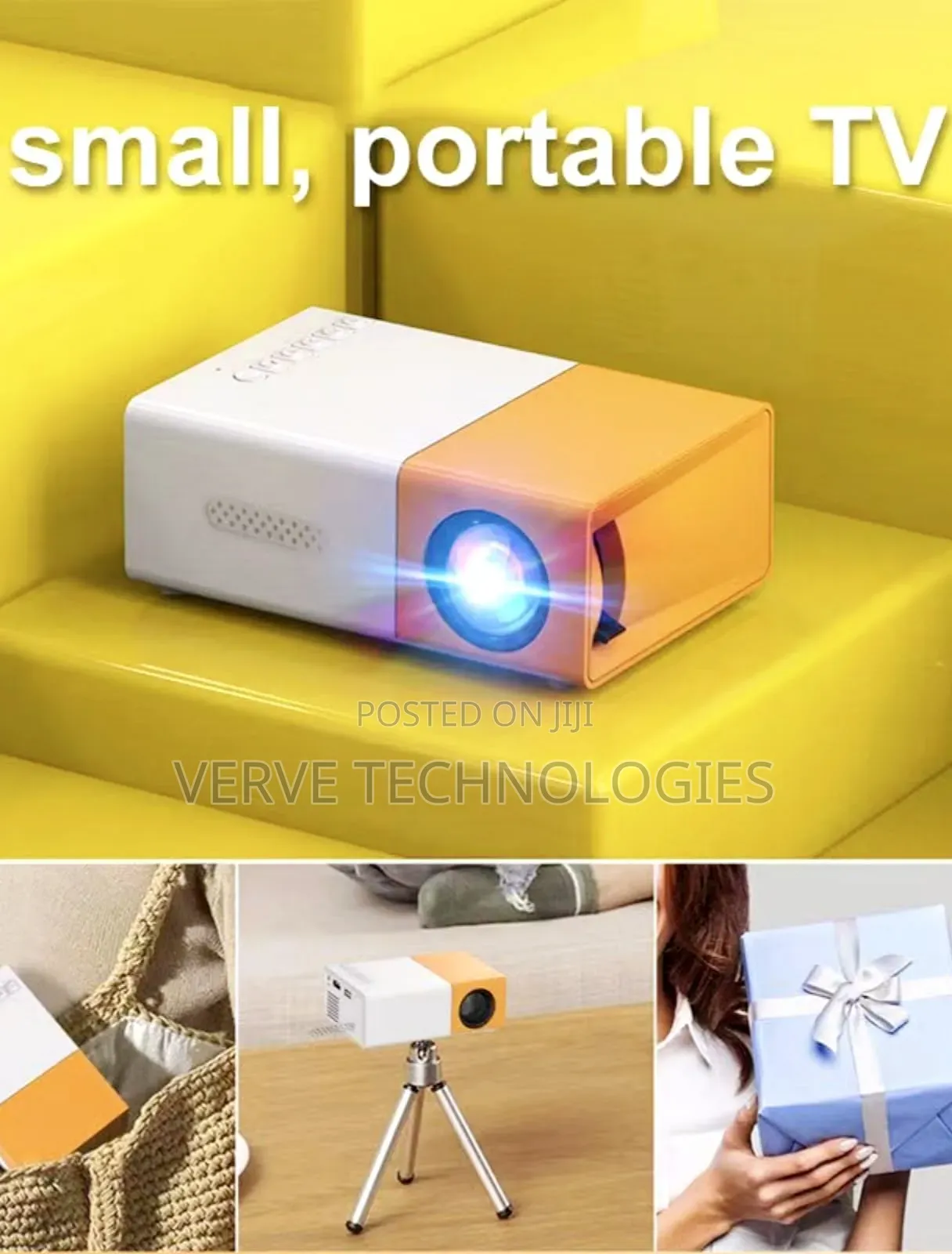 Portable Hd Projector (Black Version)